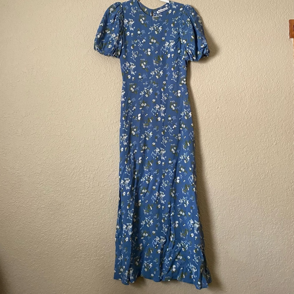 Reformation Blue Floral Maxi Dress - Picture 4 of 12